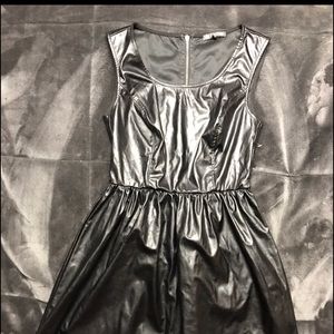 Edgy faux leather dress ✨
